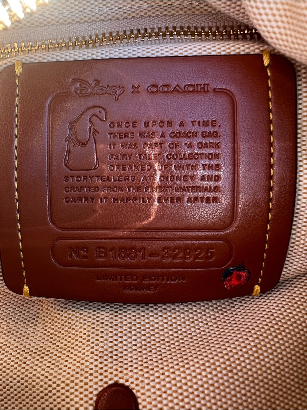 RARE Disney x Coach Dark Fairytale Spooky Eyes Duffle 20 Limited Edition - Picture 13 of 16